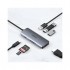USB-хаб Choetech USB-C 7-in-1 (HDMI/PD/CR/USB-A/USB-C) alum (HUB-M19-GY)