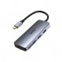 USB-хаб Choetech USB-C 7-in-1 (HDMI/PD/CR/USB-A/USB-C) alum (HUB-M19-GY)