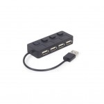 USB-хаб GEMBIRD USB 2.0 4 ports switch black (UHB-U2P4-05)
