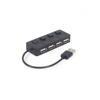USB-хаб GEMBIRD USB 2.0 4 ports switch black (UHB-U2P4-05)