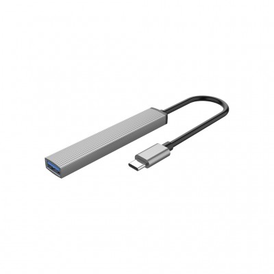 USB-хаб Orico Type-C to USB3.0, 2xUSB2.0, TF (AH-12F-GY-BP) (CA913541)