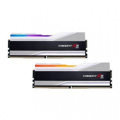 Пам'ять DDR5 32GB (2x16GB) 6800 Trident Z5 RGB Silver G.Skill F5-6800J3445G16GX2-TZ5RS