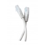 Патч-корд литий Tecro UTP-RJ45-0100, RJ45, Cat.5e, 1m, сірий