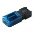 флеш USB 64GB DataTraveler 80 M USB-C 3.2 Blue/Black Kingston (DT80M/64GB)