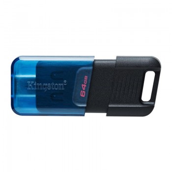 флеш USB 64GB DataTraveler 80 M USB-C 3.2 Blue/Black Kingston (DT80M/64GB)