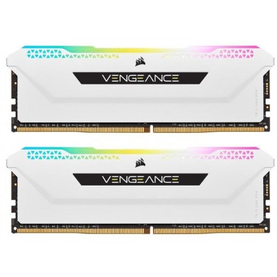 Пам'ять DDR4 2x16GB/3600 Corsair Vengeance RGB Pro SL White (CMH32GX4M2D3600C18W)