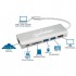 USB-хаб Intracom USB3.1 Type-C to HDMI/USB 3.0x2/RJ45/SD/PD 60W Hub (152075)