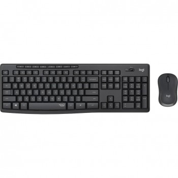 Комплект (клавiатура, миша) бездротовий Logitech MK295 Combo Black USB (920-009800)