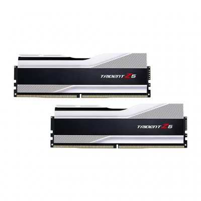Пам'ять DDR5 64GB (2x32GB) 6000 MHz Trident Z5 Silver G.Skill F5-6000J3238G32GX2-TZ5S