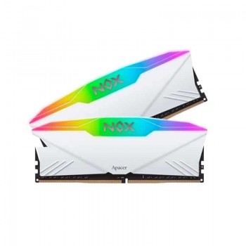 Пам'ять DDR4 2х8GB/3200 Apacer NOX RGB White (AH4U16G32C28YNWAA-2)