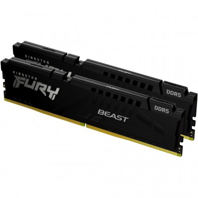 Пам'ять DDR5 64GB (2x32GB) 5200 MHz Beast Black Kingston Fury (ex.HyperX) KF552C36BBEK2-64