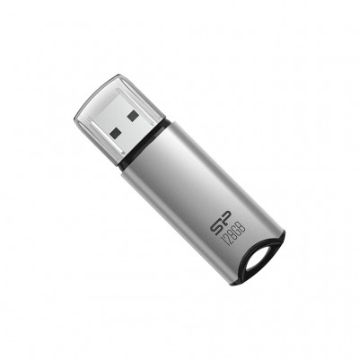 флеш USB USB 128G SILICON POWER usb3.2 Marvel M02 Aluminum Silicon Power (SP128GBUF3M02V1S)