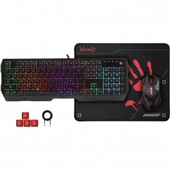 Комплект (клавіатура, миша) A4Tech B1700 Bloody Black
