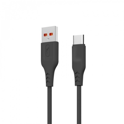 Кабель USB - Type-C 2m SkyDolphin S61TB Black (USB-000446)