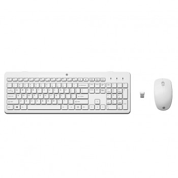 Комплект (клавіатура, миша) HP 230 Wireless UA White (3L1F0AA)