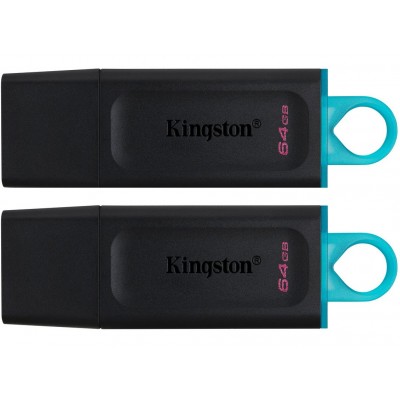 флеш USB 2x64GB DT Exodia Black+Blue USB 3.2 Kingston (DTX/64GB-2P)
