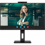 Монітор 27" AOC Q27P3QW, QHD, IPS, 75Hz, 2xHDMI, DP, USB-hub, webcam, HAS, Pivot, колонки, чорний