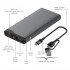 УМБ 4smarts VoltHub Pro 10000mAh 22.5W with Quick Charge, PD gunmetal *Select Edition*