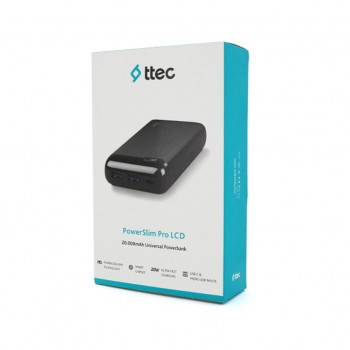 УМБ Ttec 20000mAh LCD PD Black (2BB186S)