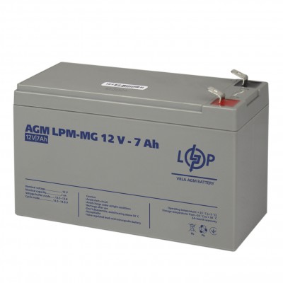 Батарея для ДБЖ LogicPower 12V 7AH (LPM-MG 12 - 7 AH) AGM мультигель