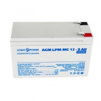 Батарея для ДБЖ LogicPower 12V 9AH (LPM-MG 12 - 9 AH) AGM мультигель