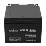 Батарея для ДБЖ LogicPower LPM 12V 26AH (LPM 12 - 26 AH) AGM