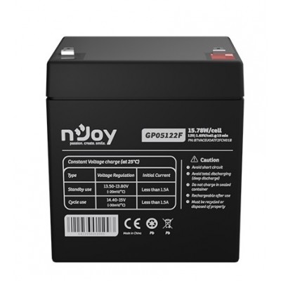 Батарея для ДБЖ Njoy GP05122F 12V 5AH (BTVACEUOATF2FCN01B) AGM