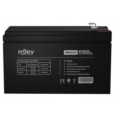 Батарея для ДБЖ Njoy HR09122F 12V 9AH (BTVACIUOCTH2FCN01B) AGM