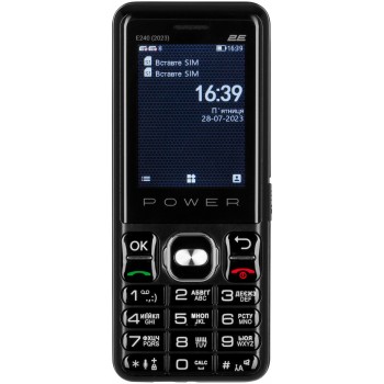 Мобільний телефон 2E E240 2023 Dual Sim Black (688130251068)