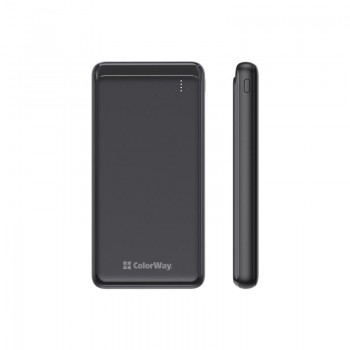 УМБ ColorWay Slim PD 10000mAh Black (CW-PB100LPG3BK-PD)