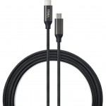 Кабель USB Type-C to Type-C 2.0m 100W E-Mark Chip Nylon Vinga (VCPCTC100BK2)