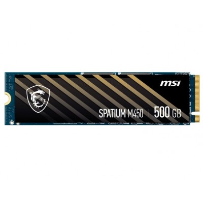 SSD M2 500GB MSI Spatium M450 M.2 2280 PCIe 4.0 x4 NVMe 3D NAND TLC (S78-440K220-P83)