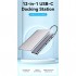 USB-хаб Vention USB3.1 Type-C to DP/HDMI/VGA/USB-C/USB3.0x3/RJ45/S (THSHC)