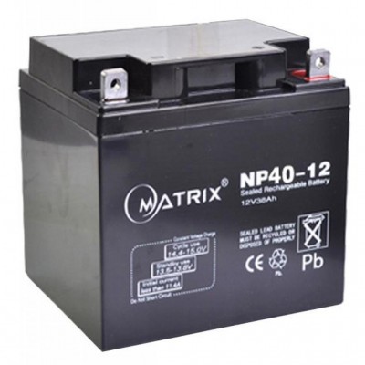 Батарея для ДБЖ Matrix 12V 40AH (NP40-12)
