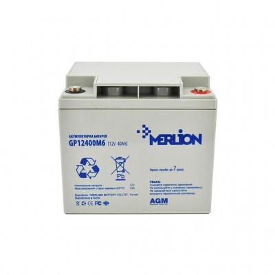 Батарея для ДБЖ Merlion 12V-40Ah (GP12400M6)