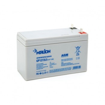 Батарея для ДБЖ Merlion GP1272L5 12V-7.2Ah (GP1272L5) прямі контакти