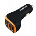 Зарядний пристрій Canyon Universal 3xUSB car adapter Black+Orange (CNE-CCA08BO)