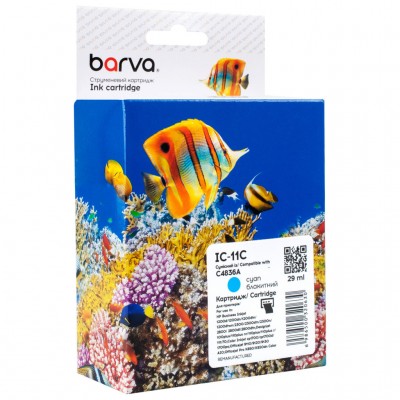Картридж HP 11 (C4836A) 2350 арк, Cyan (IC-11C) BARVA