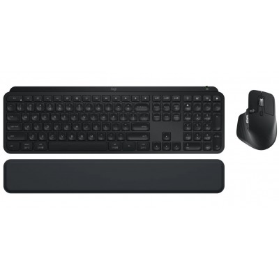 Комплект (клавіатура, миша) бездротовий Logitech MX Keys S Combo Graphite (920-011614)