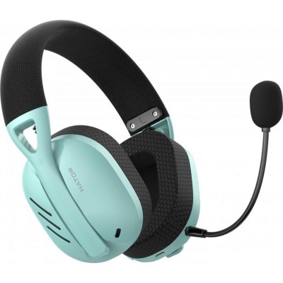 Навушники Hator Hyperpunk 2 Wireless Tri-mode Black/Mint (HTA-858)