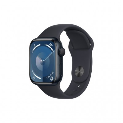 Смарт-годинник Apple Watch Series 9 GPS 41mm Midnight Aluminium Case with Midnight Sport Band - S/M (MR8W3QP/A)