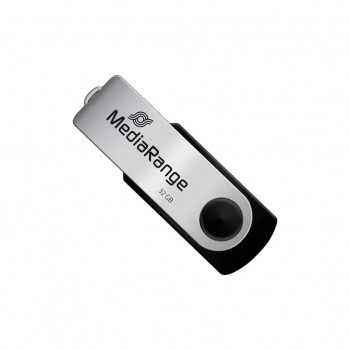 флеш USB 2.0 32GB MediaRange Black/Silver (MR911)