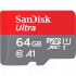 Карта пам'яті 64GB microSD class 10 UHS-I Ultra SANDISK (SDSQUAB-064G-GN6MA)
