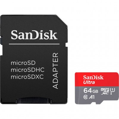 Карта пам'яті 64GB microSD class 10 UHS-I Ultra SANDISK (SDSQUAB-064G-GN6MA)