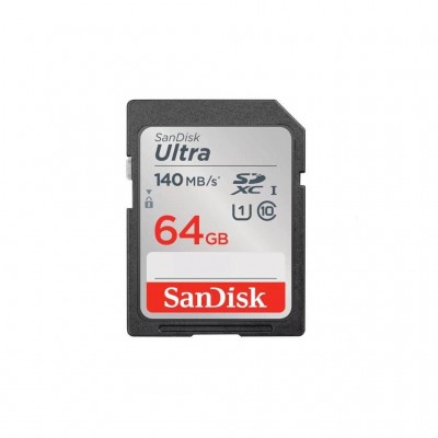 Карта пам'яті SD 64GB SD class 10 UHS-I Extreme Ultra SANDISK (SDSDUNB-064G-GN6IN)