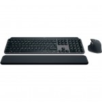 Комплект (клавіатура, миша) Logitech MX Keys S Plus Palmrest Wireless UA Graphite (920-011614)