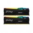 Пам'ять DDR5 64GB (2x32GB) 5200 MHz Beast RGB Kingston Fury (ex.HyperX) KF552C40BBAK2-64