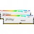Пам'ять DDR5 64GB (2x32GB) 5600 MHz Beast White RGB Kingston Fury (ex.HyperX) KF556C36BWEAK2-64