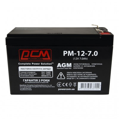 Батарея для ДБЖ PowerCom 12В 7Ah (PM-12-7)