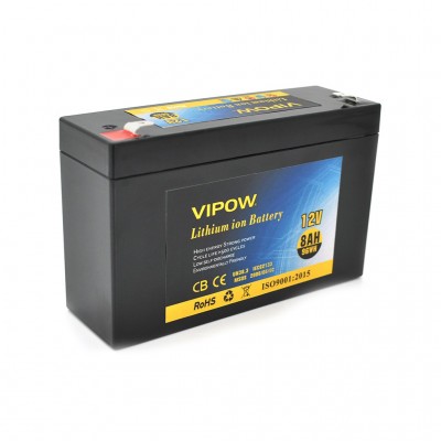 Батарея для ДБЖ Vipow 12V - 8Ah Li-ion (VP-1280LI)